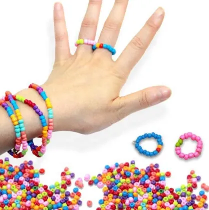 3/4mm Glass Beads Beads Small Pony Beads Kit