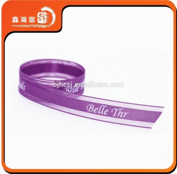 custom transparent printed organza ribbon