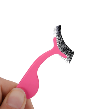 Custom logo pink eyelash tweezers