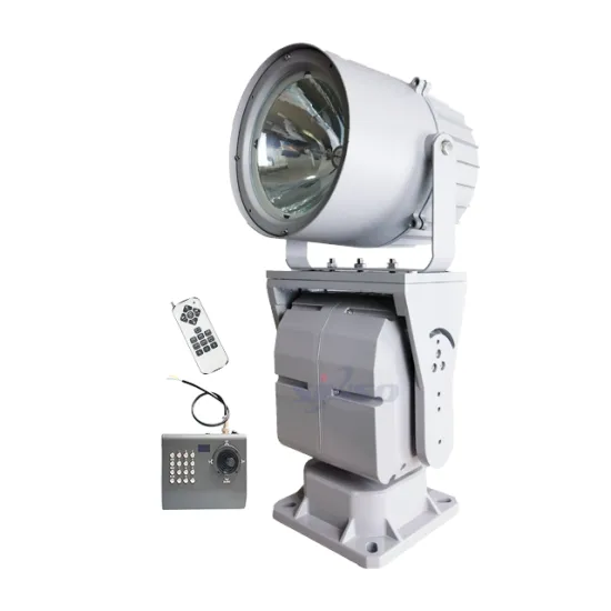 Auto Cruise Joystick Control Border Security Searchlight Reflector Aluminum IP65 Warehouse Light