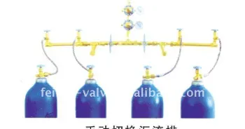 Manuel Operation Gas Cylinder Manifold for CNC Cutting Machine
