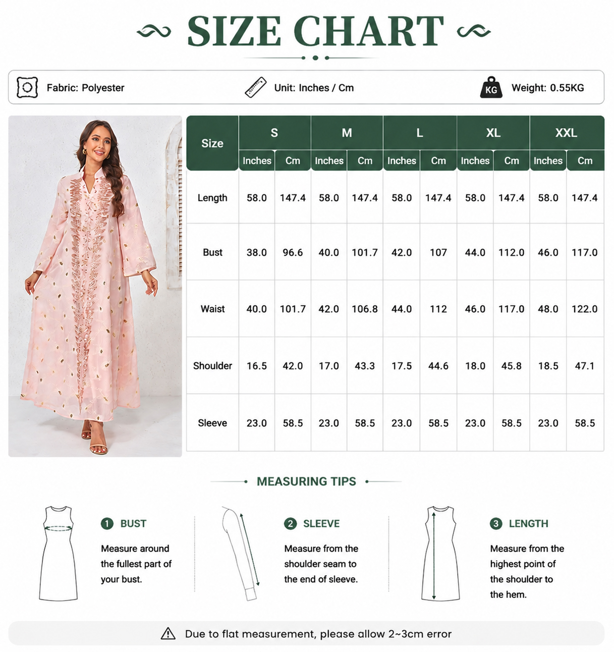 Dubai Luxury Floral Embroidery Abaya Dress