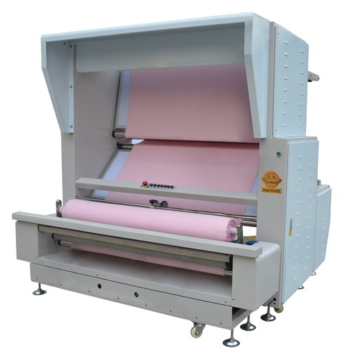 Tubular Knit Fabric Double Sides Inspection Machine With Automatic Edge Control