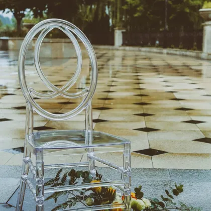 Banquet Hotel Event Wedding Outdoor Stacking Tiffany Clear Plastic Crystal Chairs
