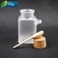 ABS banho sal garrafa com tampa de madeira e colher garrafa de plástico