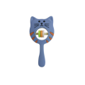 Cat Silicone Teething Toy Rattle with Wooden Ring