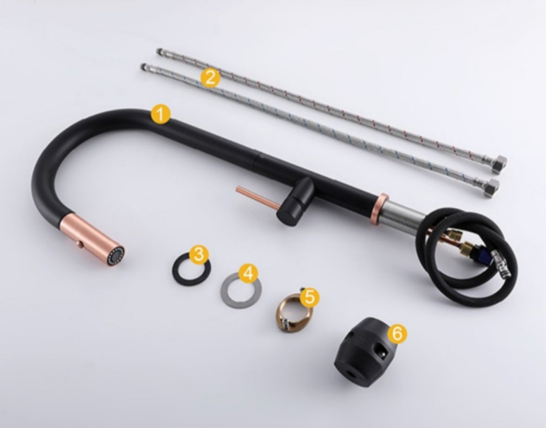 스트림 스프레이 블랙 레드 분지 싱크 풀 아웃 수도꼭지 풀 아웃 매트 블랙 욕실 수도꼭지 단일 레버 분지 믹서