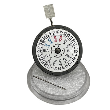 Japanese NH36A 3 O'clock High Precision Automatic Mechanical Movement Watch Replacement Kit - White Date Window