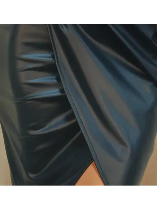 Women's Sexy Slim Waist Bust Hip PU Skirt