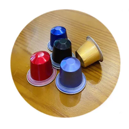 Nespresso Aluminum Coffee Capsules with Lid - Pods for Espresso Machines