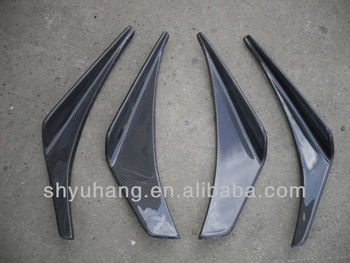 FOR Evolution 7 OEM Front Bumper Carbon Fiber Canards 4pcs