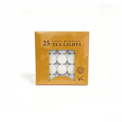 25pcs metal set candle tealight box package