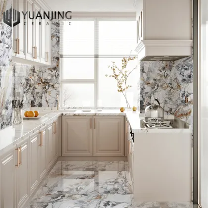 Large Saint Louis King Dark Grey Marble Effect Porcelain Ceramic Wall and Floor Tiles