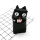 Three-dimensional shape cartoon style cat PU pencil case