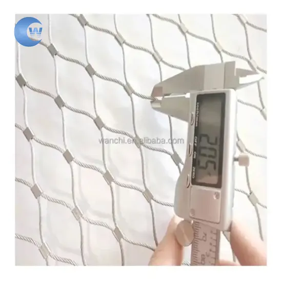 Factory Sale Flexible Stainless Steel Rope Mesh for Balcony and Stair Guardrails