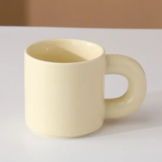 Customizable Personalized Handle Big Ear Mug - Perfect Office Water Glass & Gift Cup