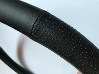 Genuine leather steering wheel covers