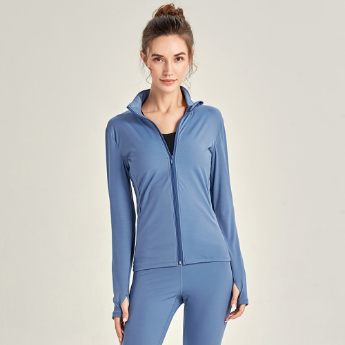 Women's Full-Zip Running Top With Thumb