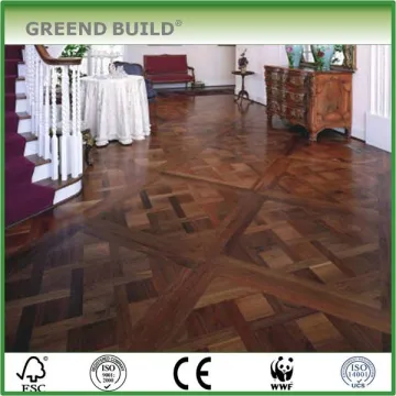 Indoor jatoba hardwood floor parquet