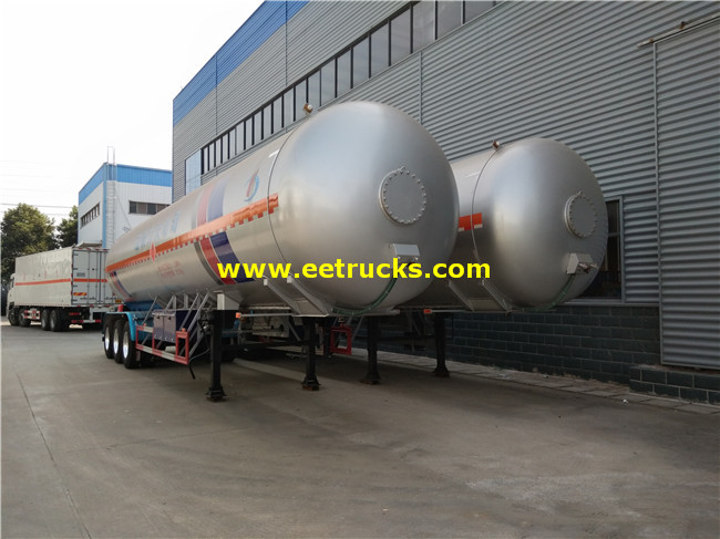 58.5cbm 30MT LPG Transport Tank Trailers