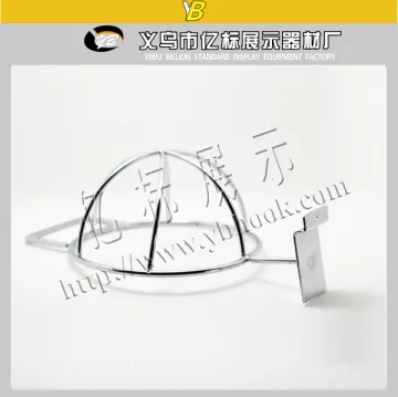 metal chrome hat display ring hook