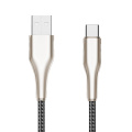 Zinc Alloy Type-C Data Cable with LED Indicator