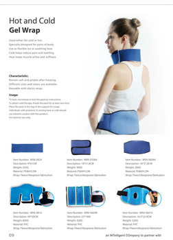 WRA 0816gel Wraps With Gel Pack Total Solution To Healthcare used either for cold or hot