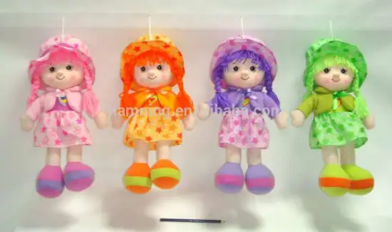 30cm popular doll shape plush toys with hat