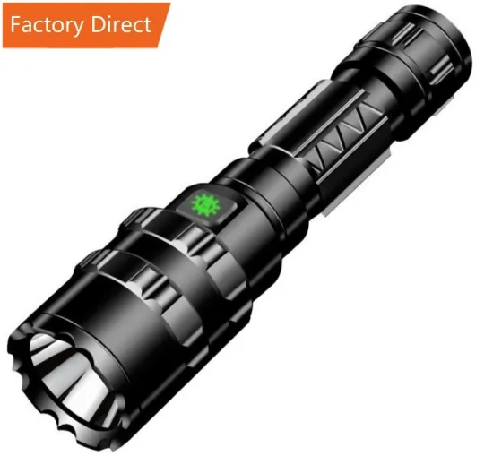 High Waterproof USB Rechargeable Tactical Torch LED Flashlight