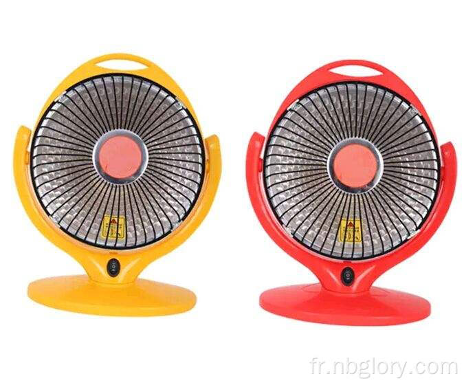 Réchauffeur électrique 600W pour le salon à pied Portable Mini Desktop Sun Warmer ventilateur pour chauffage de bureau