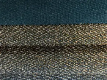 2020 Polyester nylon Plain Lurex Rib Fabric