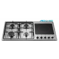 Cooktops múltiplos de aço inoxidável