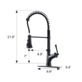 Black Stainless Steel Single Handle Kitchen Sink Faucet