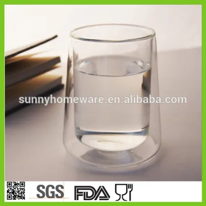 pyrex double wall water cup