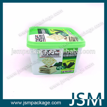 square pyramid plastic container for dried fruit