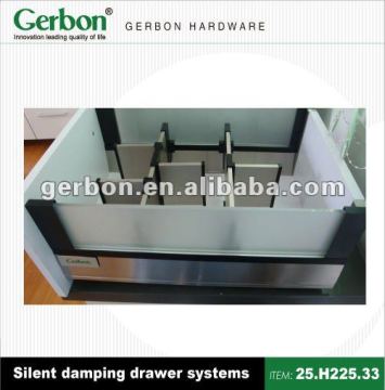 Silent damping cabinet drawer