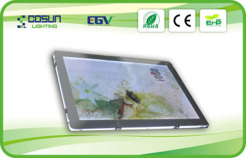 Size Customized Crystal Slim Light Box / Double Side Acrylic Led Display , 12v / 24v