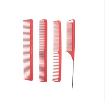 Carbon Fiber Salon Hairdressing Comb with Fine Cut Teeth and Heat Resistant ABS Handle