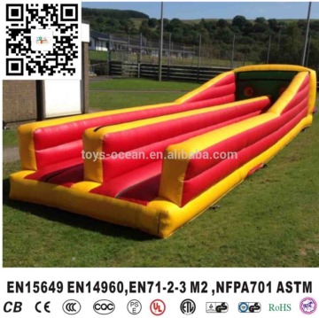 Inflatable Bungee Run Sport For Sale, Durable Two Lane Inflatable Runway