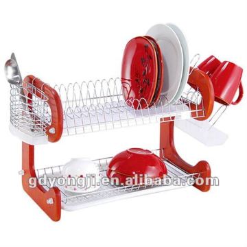 DC-92CW 2 TIER WOODEN DISH RACK