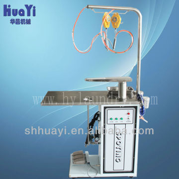 commercial laundry steam stain removing table