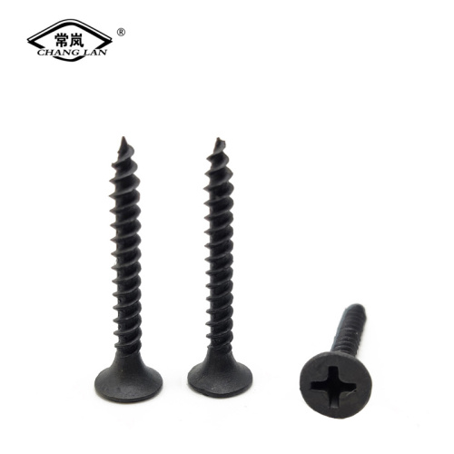 Drywall screw with coarse thread and bugle head