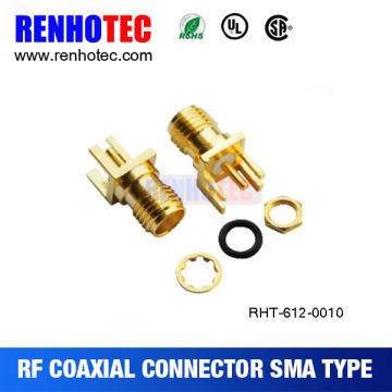 SMA Straight female PCB Mount Connector