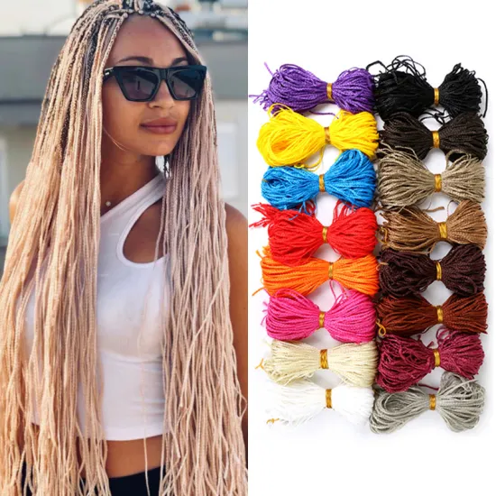 Hot Selling 28-inch Long Thin Micro Zizi Box Braids: 50g Pack of Colorful Synthetic Kanekalon Hair Extensions