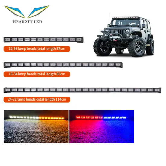 54W LED Warning Light Bar - Emergency Flashing Strobe Light for Trailers and Trucks (9V-36V)
