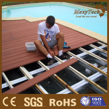 wpc engineered wood garden flooring