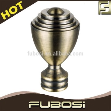 Aluminium curtain rod finials tension curtain rod