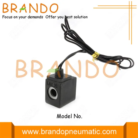 Pneumatic Valve Flying Lead 8mm Hole Solenoid Coil