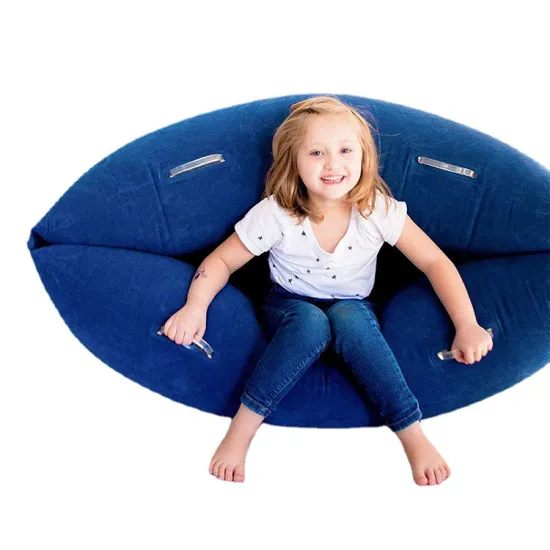 Indoor Portable Peapod Children's Travel Bed and Inflatable Lounger Chair: The Perfect Sensory Hug Boat for Kids