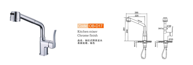 Monobloc Kitchen Mixer Tap Ob D17